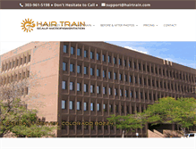 Tablet Screenshot of hairtrain.com